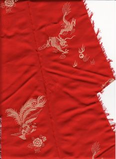 Scrap of Chinese silk