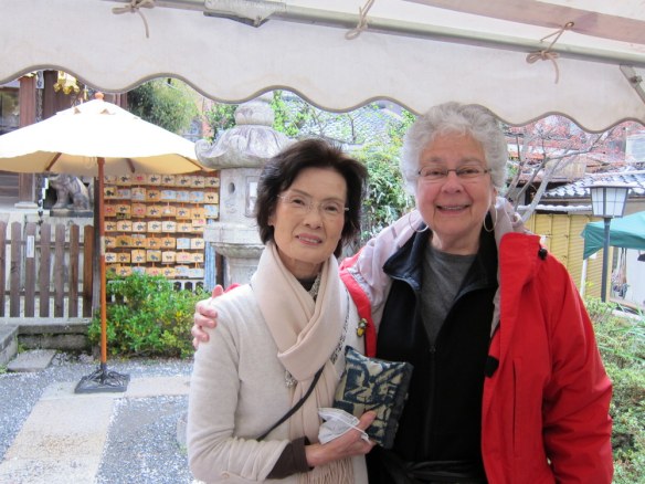 With the artist who made my new bag