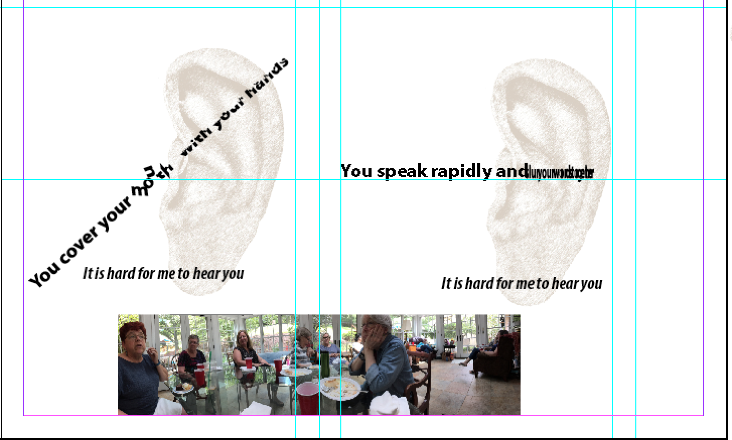 hearing book facing pages